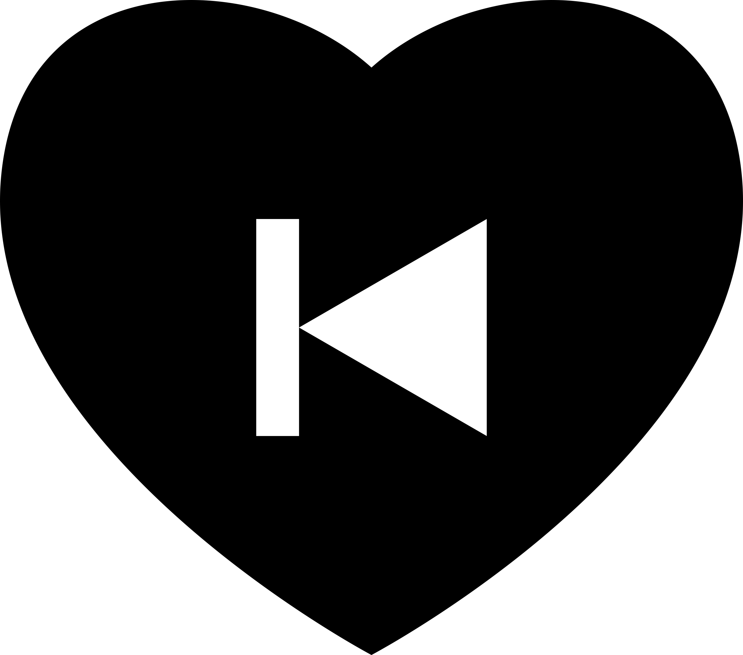 Heart Play Back Button Silhouette Svg Vector Free Vectors